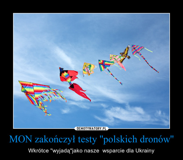MON zakończył testy ''polskich dronów''