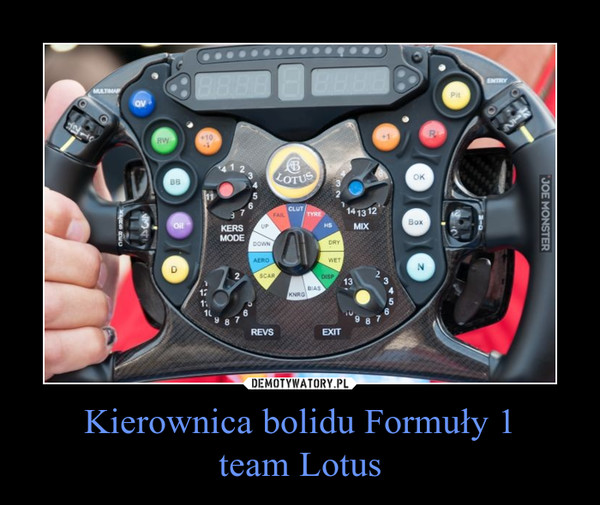 Kierownica bolidu Formuły 1team Lotus –  