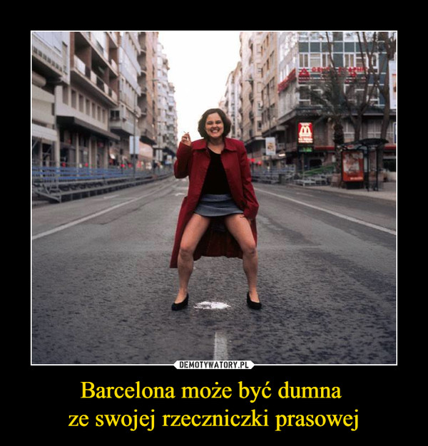 Barcelona może być dumna ze swojej rzeczniczki prasowej –  