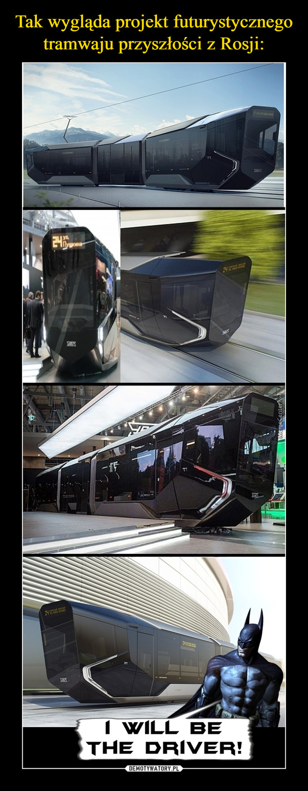 Tak wygląda projekt futurystycznego tramwaju przyszłości z Rosji:
