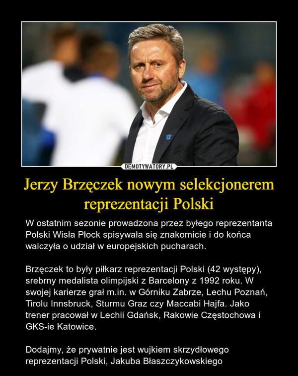 Jerzy Brzęczek nowym selekcjonerem reprezentacji Polski