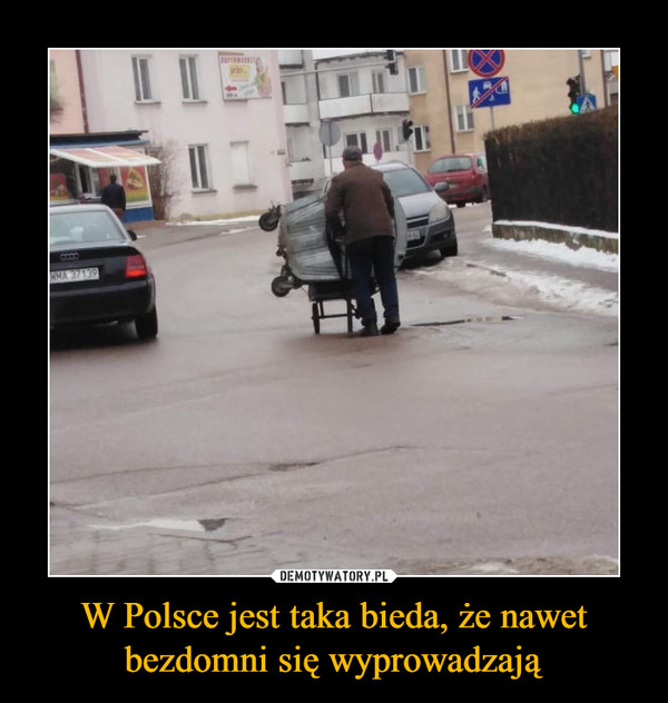 W Polsce jest taka bieda, że nawet bezdomni się wyprowadzają –  
