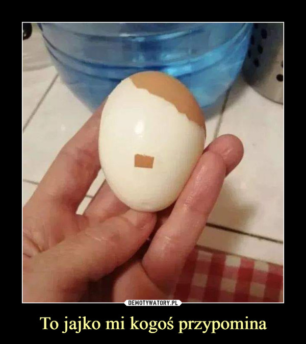 To jajko mi kogoś przypomina –  