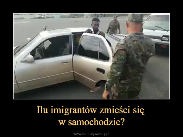 Ilu imigrantów zmieści się w samochodzie? –  