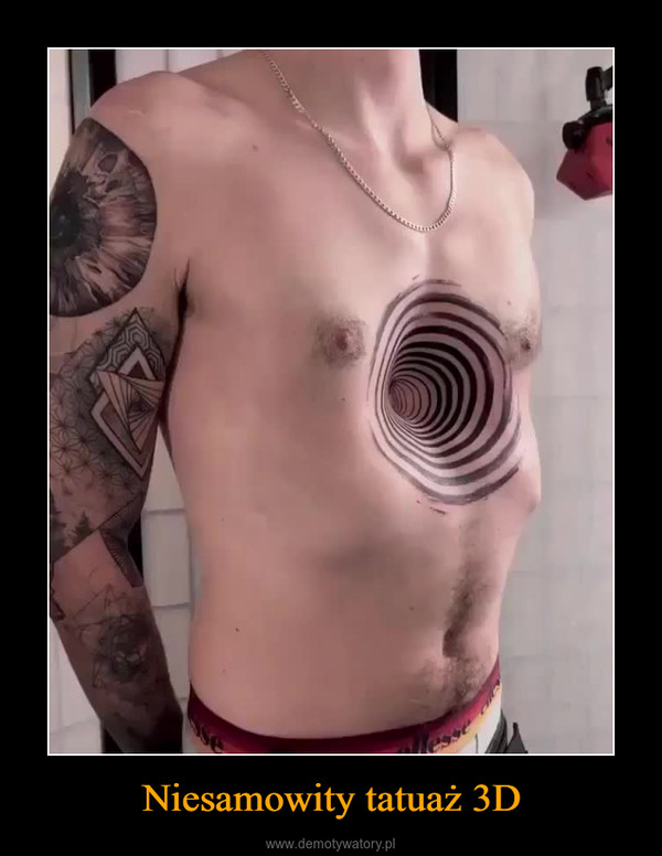 Niesamowity tatuaż 3D –  