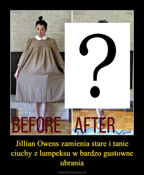 Jillian Owens zamienia stare i tanie ciuchy z lumpeksu w bardzo gustowne ubrania