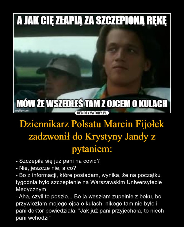 Dziennikarz Polsatu Marcin Fijołek zadzwonił do Krystyny Jandy z pytaniem: