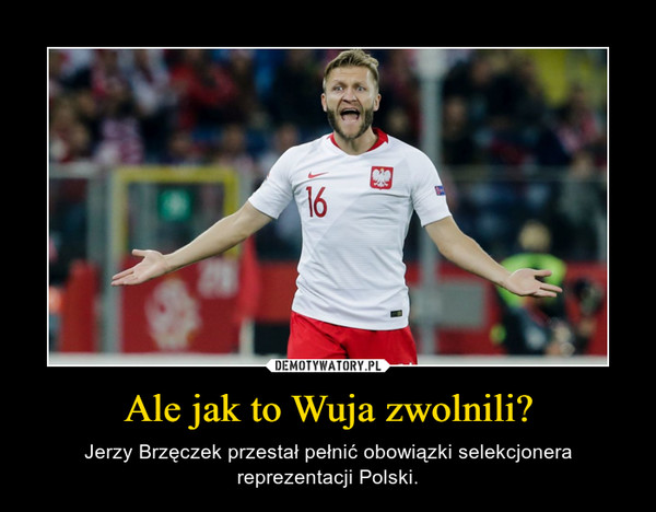 Ale jak to Wuja zwolnili? – Jerzy Brzęczek przestał pełnić obowiązki selekcjonera reprezentacji Polski. 