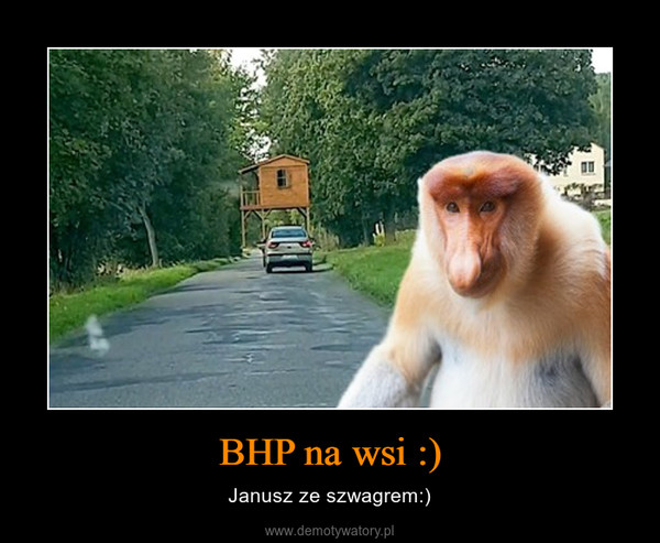 BHP na wsi :) – Janusz ze szwagrem:) 