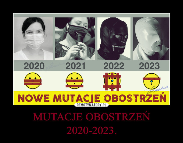MUTACJE OBOSTRZEŃ 2020-2023. –  