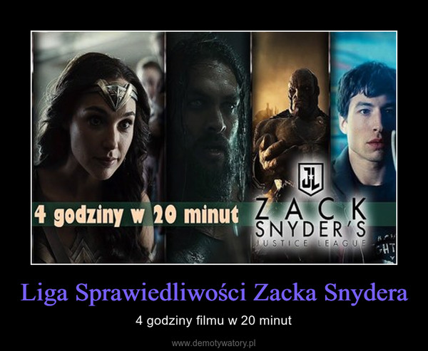 Liga Sprawiedliwości Zacka Snydera – 4 godziny filmu w 20 minut 