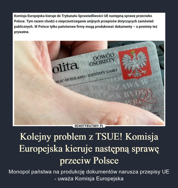 Kolejny problem z TSUE! Komisja Europejska kieruje następną sprawę przeciw Polsce