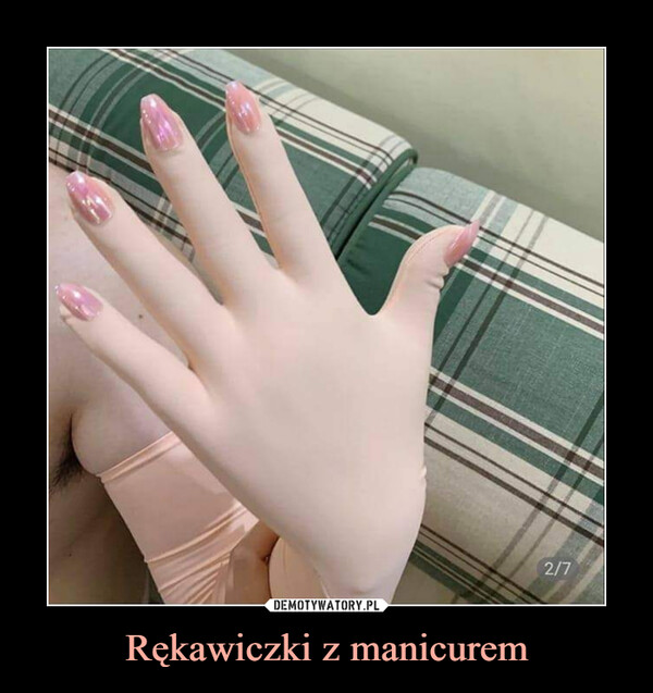 Rękawiczki z manicurem