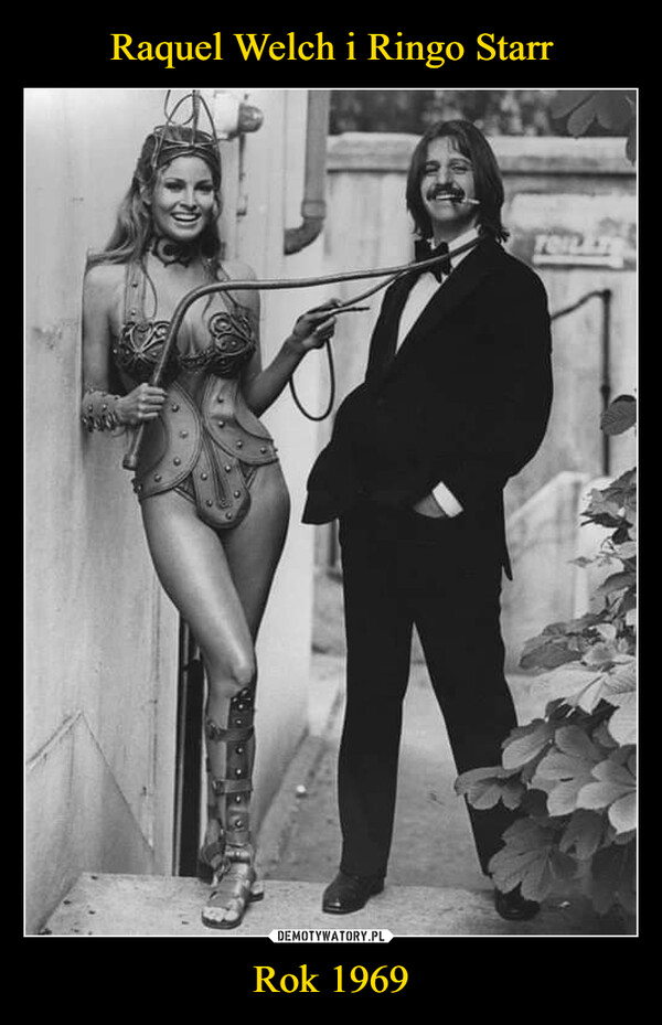 Raquel Welch i Ringo Starr Rok 1969
