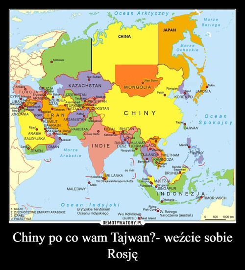 Chiny po co wam Tajwan?- weźcie sobie Rosję