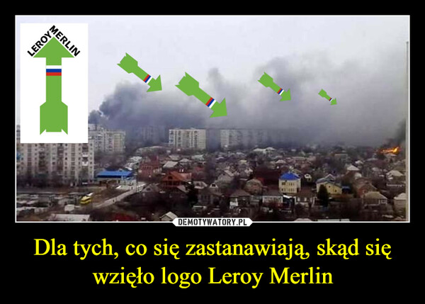 Dla tych, co się zastanawiają, skąd się wzięło logo Leroy Merlin –  