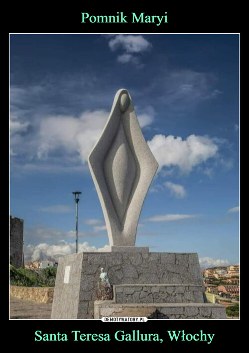 Pomnik Maryi Santa Teresa Gallura, Włochy