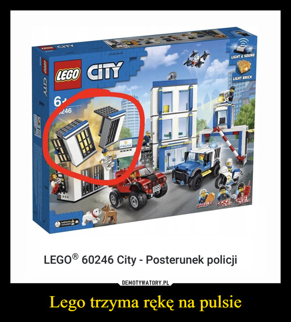 Lego trzyma rękę na pulsie