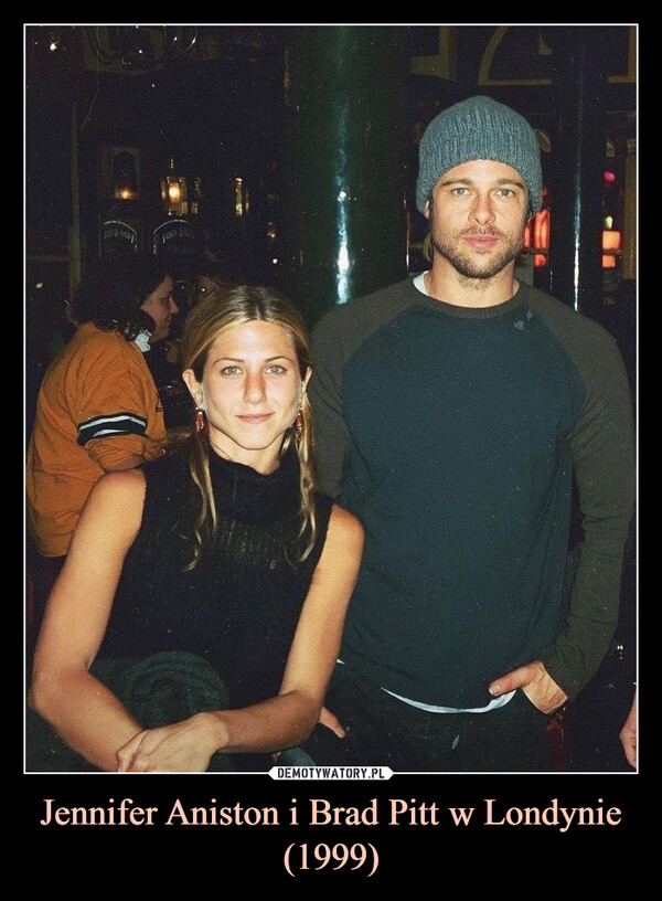 Jennifer Aniston i Brad Pitt w Londynie (1999)