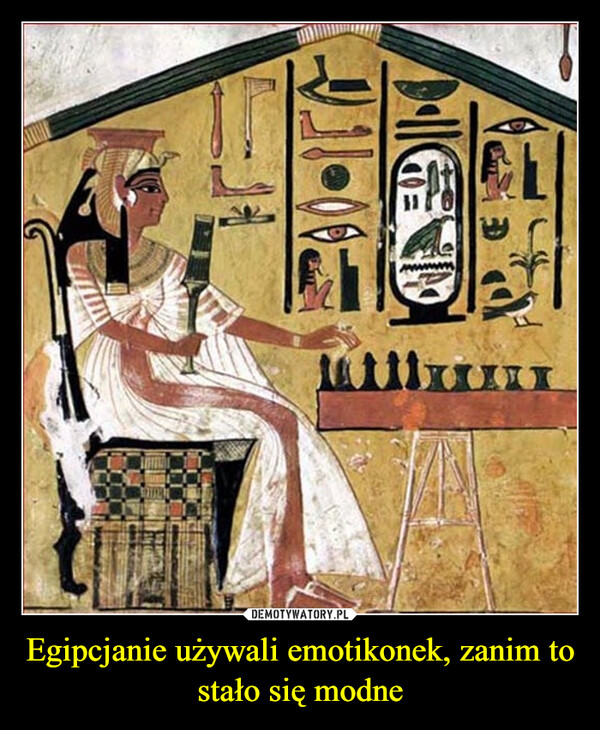 Egipcjanie używali emotikonek, zanim to stało się modne