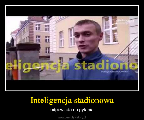 Inteligencja stadionowa – odpowiada na pytania 23eligencja stadiono