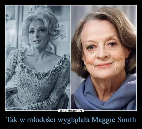 Tak w młodości wyglądała Maggie Smith